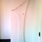 White Knitted Wall Hanging 2 -- use